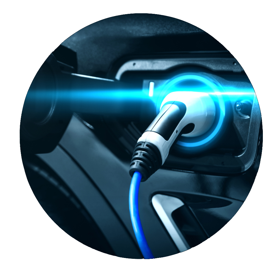 charger plugged into electric vehicle
