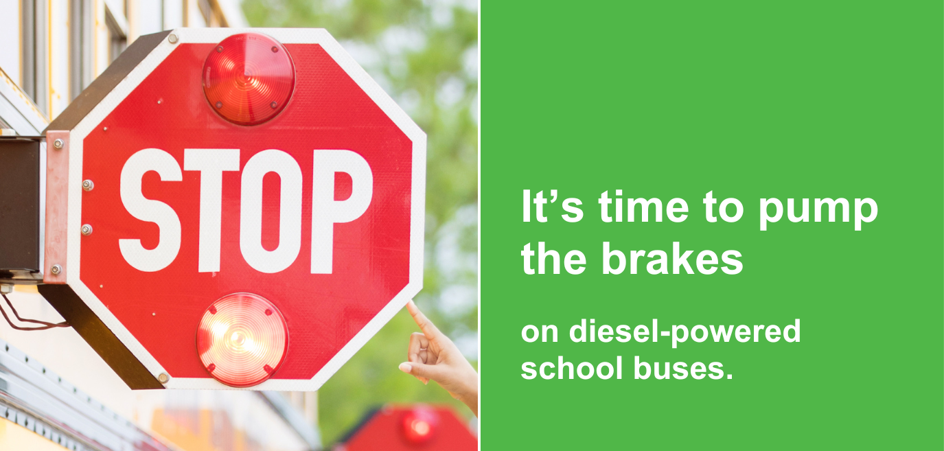 it's time to pump the brakes on diesel powered school buses